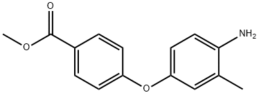 METHYL 4-(4-AMINO-3-METHYLPHENOXY)BENZOATE Struktur