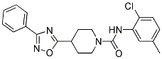 N-(2-CHLORO-5-METHYLPHENYL)-4-(3-PHENYL-1,2,4-OXADIAZOL-5-YL)PIPERIDINE-1-CARBOXAMIDE Struktur