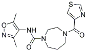 N-(3,5-DIMETHYLISOXAZOL-4-YL)-4-(1,3-THIAZOL-4-YLCARBONYL)-1,4-DIAZEPANE-1-CARBOXAMIDE Struktur