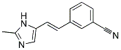 3-[2-(2-METHYL-IMIDAZOL-4-YL)-VINYL]-BENZONITRILE Struktur