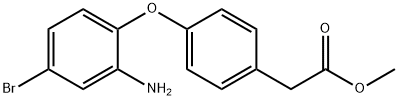 METHYL 2-[4-(2-AMINO-4-BROMOPHENOXY)PHENYL]ACETATE Struktur