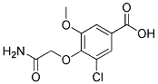 4-(2-AMINO-2-OXOETHOXY)-3-CHLORO-5-METHOXYBENZOIC ACID Struktur