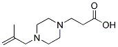 3-[4-(2-METHYL-ALLYL)-PIPERAZIN-1-YL]-PROPIONIC ACID Struktur