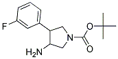 3-AMINO-4-(3-FLUOROPHENYL)-1-BOC-PYRROLIDINE Struktur