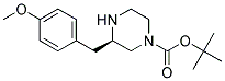 (R)-3-(4-METHOXY-BENZYL)-PIPERAZINE-1-CARBOXYLIC ACID TERT-BUTYL ESTER Struktur