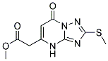 METHYL [2-(METHYLTHIO)-7-OXO-4,7-DIHYDRO[1,2,4]TRIAZOLO[1,5-A]PYRIMIDIN-5-YL]ACETATE Struktur