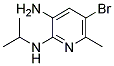 5-BROMO-N2-ISOPROPYL-6-METHYL-PYRIDINE-2,3-DIAMINE Struktur