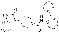 N-BIPHENYL-2-YL-4-(2-OXO-2,3-DIHYDRO-1H-BENZIMIDAZOL-1-YL)PIPERIDINE-1-CARBOXAMIDE Struktur