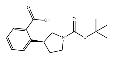 (S)-2-(1-(TERT-BUTOXYCARBONYL)PYRROLIDIN-3-YL)BENZOIC ACID Struktur