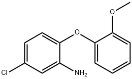 5-CHLORO-2-(2-METHOXYPHENOXY)PHENYLAMINE Struktur