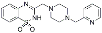 3-([4-(PYRIDIN-2-YLMETHYL)PIPERAZIN-1-YL]METHYL)-2H-1,2,4-BENZOTHIADIAZINE 1,1-DIOXIDE Struktur