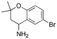 4-AMINO-6-BROMO-3,4-DIHYDRO-2,2-DIMETHYL-2H-1-BENZOPYRAN Struktur