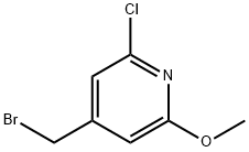 4-BROMOMETHYL-2-CHLORO-6-METHOXY-PYRIDINE Struktur