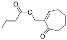 BUT-2-ENOIC ACID 7-OXO-CYCLOHEPT-1-ENYLMETHYL ESTER Struktur