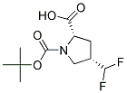 (2S,4S)-N-TERT-BUTOXYCARBONYL-4-DIFLUOROMETHYLPROLINE Struktur