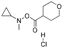 4-(CYCLOPROPYLMETHYL-AMINO)-TETRAHYDRO-PYRAN-4-CARBOXYLIC ACID HYDROCHLORIDE Struktur