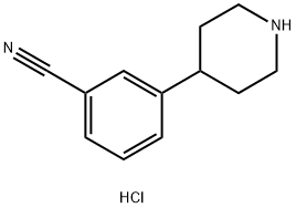 3-(PIPERIDIN-4-YL)BENZONITRILE HYDROCHLORIDE Struktur