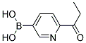 (6-PROPIONYLPYRIDIN-3-YL)BORONIC ACID Struktur