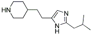 4-[2-(2-ISOBUTYL-IMIDAZOL-4-YL)-ETHYL]-PIPERIDINE Struktur