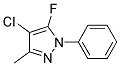 4-CHLORO-5-FLUORO-3-METHYL-1-PHENYLPYRAZOLE Struktur