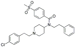 N-(1-[2-(4-CHLOROPHENYL)ETHYL]PIPERIDIN-4-YL)-4-(METHYLSULFONYL)-N-(2-PHENYLETHYL)BENZAMIDE Struktur