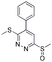 6-METHANESULFINYL-3-METHYLSULFANYL-4-PHENYL-PYRIDAZINE Struktur