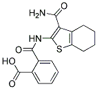 N-(3-CARBAMOYL-4,5,6,7-TETRAHYDRO-BENZO[B]THIOPHEN-2-YL)-PHTHALAMIC ACID Struktur