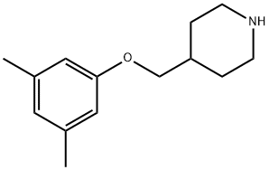 4-[(3,5-DIMETHYLPHENOXY)METHYL]PIPERIDINE Struktur