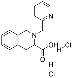 2-PYRIDIN-2-YLMETHYL-1,2,3,4-TETRAHYDRO-ISOQUINOLINE-3-CARBOXYLIC ACID DIHYDROCHLORIDE Struktur