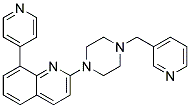 8-PYRIDIN-4-YL-2-[4-(PYRIDIN-3-YLMETHYL)PIPERAZIN-1-YL]QUINOLINE Struktur