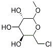 (3S,5S)-2-CHLOROMETHYL-6-METHOXY-TETRAHYDRO-PYRAN-3,4,5-TRIOL Struktur