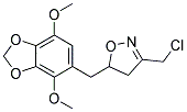 3-(CHLOROMETHYL)-5-[(4,7-DIMETHOXY-1,3-BENZODIOXOL-5-YL)METHYL]-4,5-DIHYDROISOXAZOLE Struktur