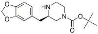 (R)-3-BENZO[1,3]DIOXOL-5-YLMETHYL-PIPERAZINE-1-CARBOXYLIC ACID TERT-BUTYL ESTER Struktur