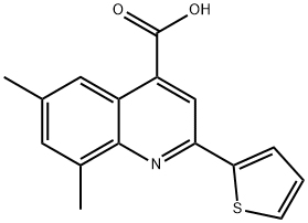 6,8-DIMETHYL-2-THIEN-2-YLQUINOLINE-4-CARBOXYLIC ACID Struktur