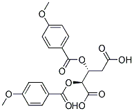 (2S,3R)-2,3-BIS(4-METHOXYBENZOYLOXY)PENTANEDIOIC ACID Struktur