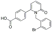 4-[1-(2-BROMOBENZYL)-6-OXO-1,6-DIHYDROPYRIDIN-2-YL]BENZOIC ACID Struktur