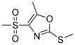 4-METHANESULFONYL-5-METHYL-2-METHYLSULFANYL-OXAZOLE Struktur