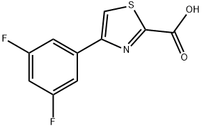 4-(3,5-DIFLUORO-PHENYL)-THIAZOLE-2-CARBOXYLIC ACID Struktur