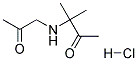 3-METHYL-3-[(2-OXOPROPYL)AMINO]-2-BUTANONE HYDROCHLORIDE Struktur