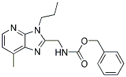 (7-METHYL-3-PROPYL-3H-IMIDAZO[4,5-B]PYRIDIN-2-YLMETHYL)-CARBAMIC ACID BENZYL ESTER Struktur