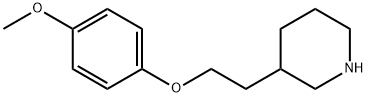 4-METHOXYPHENYL 2-(3-PIPERIDINYL)ETHYL ETHER Struktur