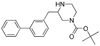 3-BIPHENYL-3-YLMETHYL-PIPERAZINE-1-CARBOXYLIC ACID TERT-BUTYL ESTER Struktur