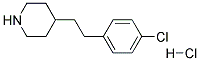 4-[2-(4-CHLOROPHENYL)ETHYL]PIPERIDINE HYDROCHLORIDE Struktur