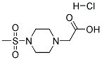 (4-METHANESULFONYL-PIPERAZIN-1-YL)-ACETIC ACID HYDROCHLORIDE Struktur