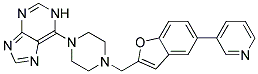 6-(4-[(5-PYRIDIN-3-YL-1-BENZOFURAN-2-YL)METHYL]PIPERAZIN-1-YL)-1H-PURINE Struktur