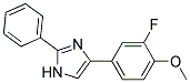 4-(3-FLUORO-4-METHOXYPHENYL)-2-PHENYL-IMIDAZOLE Struktur