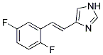 4-[2-(2,5-DIFLUORO-PHENYL)-VINYL]-1H-IMIDAZOLE Struktur