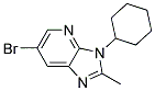 6-BROMO-3-CYCLOHEXYL-2-METHYL-3H-IMIDAZO[4,5-B]PYRIDINE Struktur