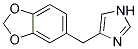 4-BENZO[1,3]DIOXOL-5-YLMETHYL-1H-IMIDAZOLE Struktur