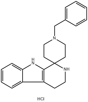 SPIRO-[N-BENZYLPIPERIDINE-4',1-(1,2,3,4-TERAHYDRO-BETA-CARBOLINE)] DIHYDROCHLORIDE Struktur